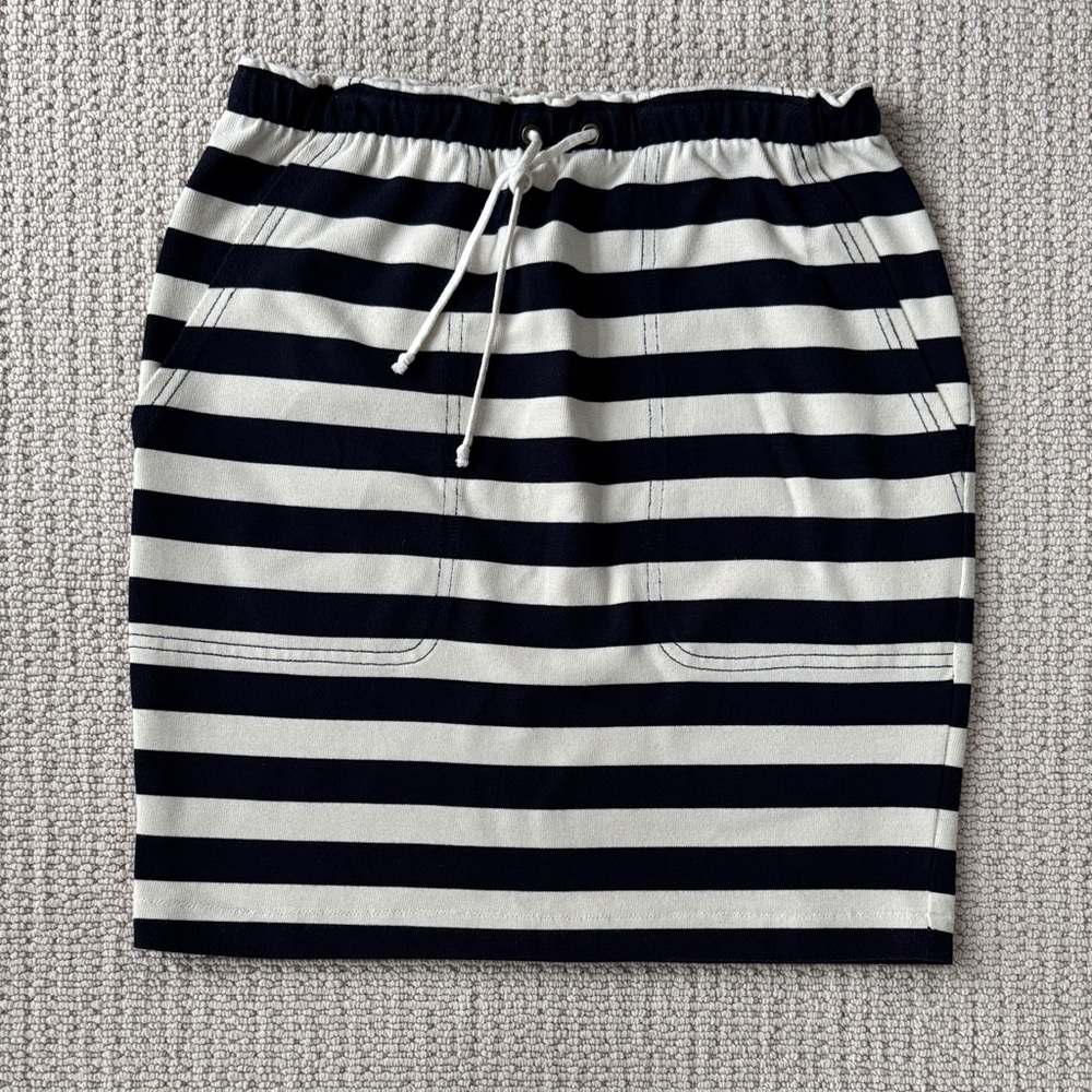 J Crew Patch Pocket Striped Skirt